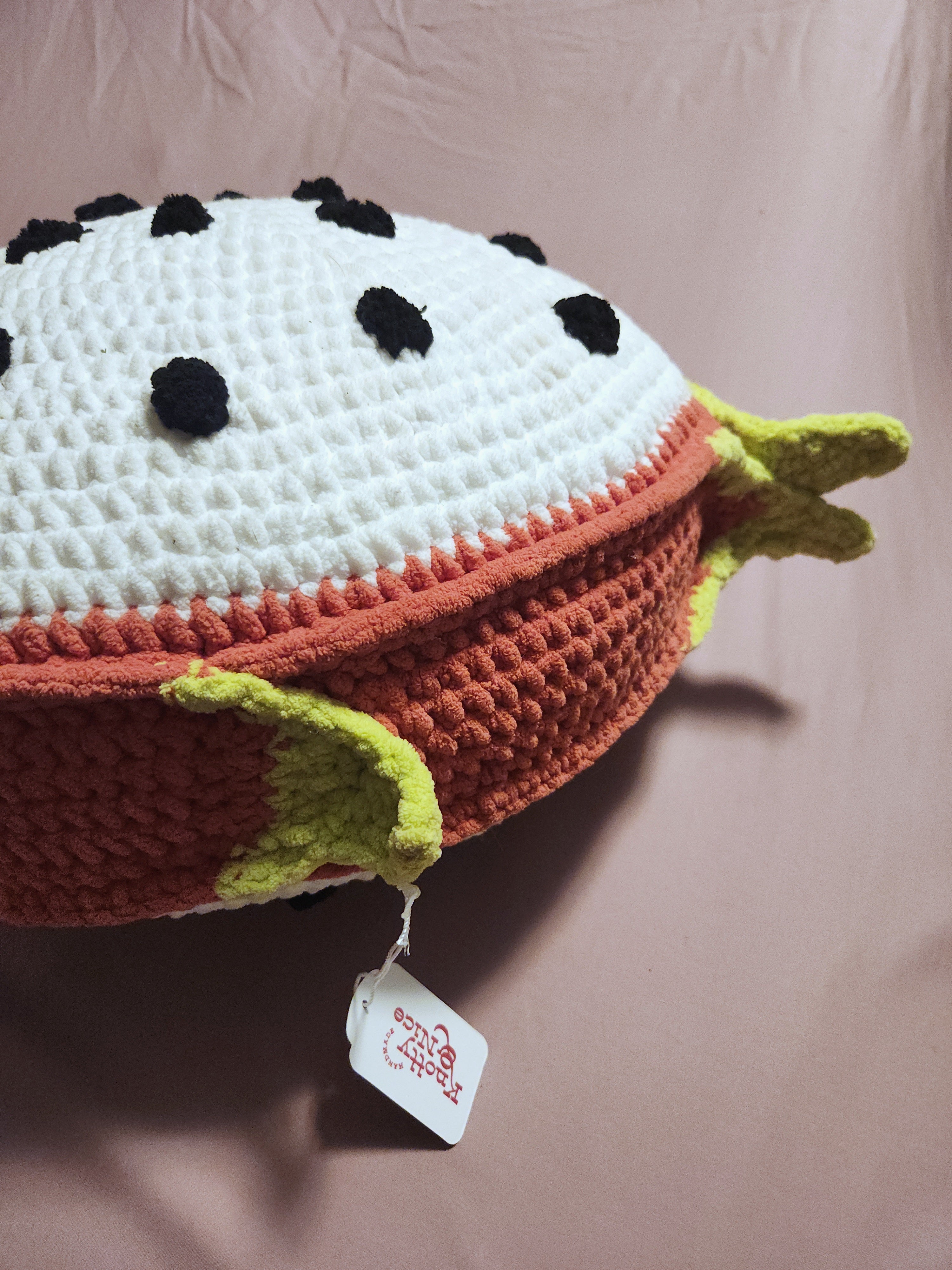 Dragonfruit Slice Pillow