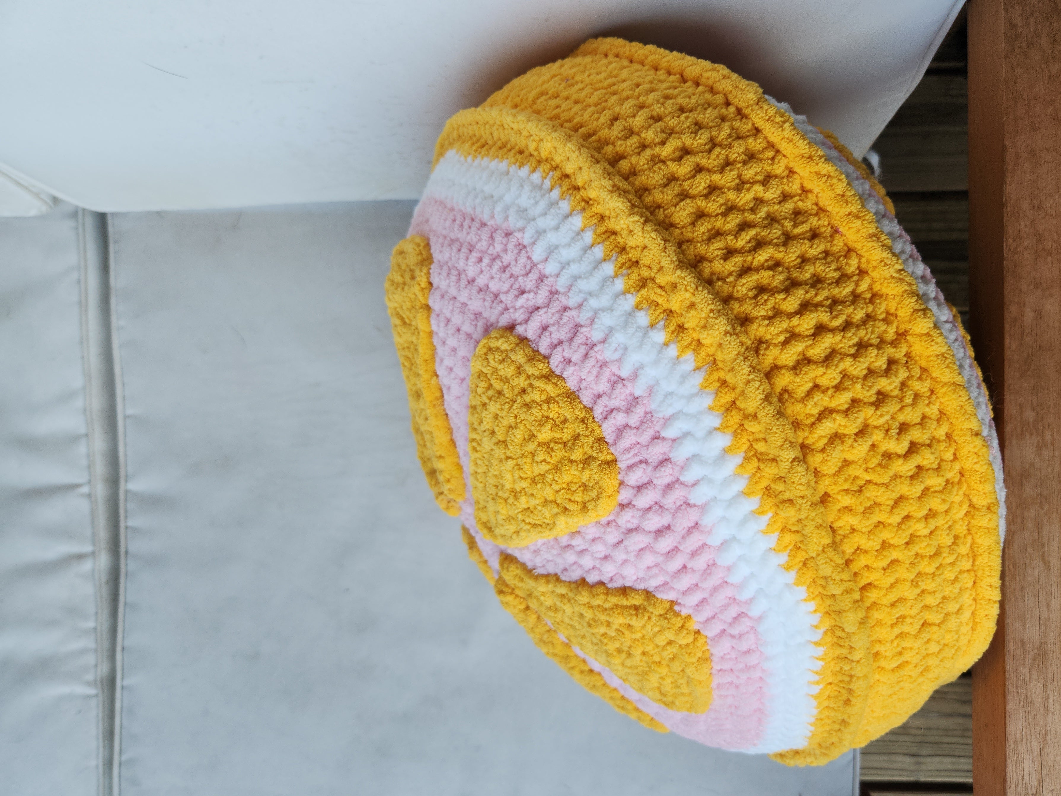Pink Lemon Slice Pillow