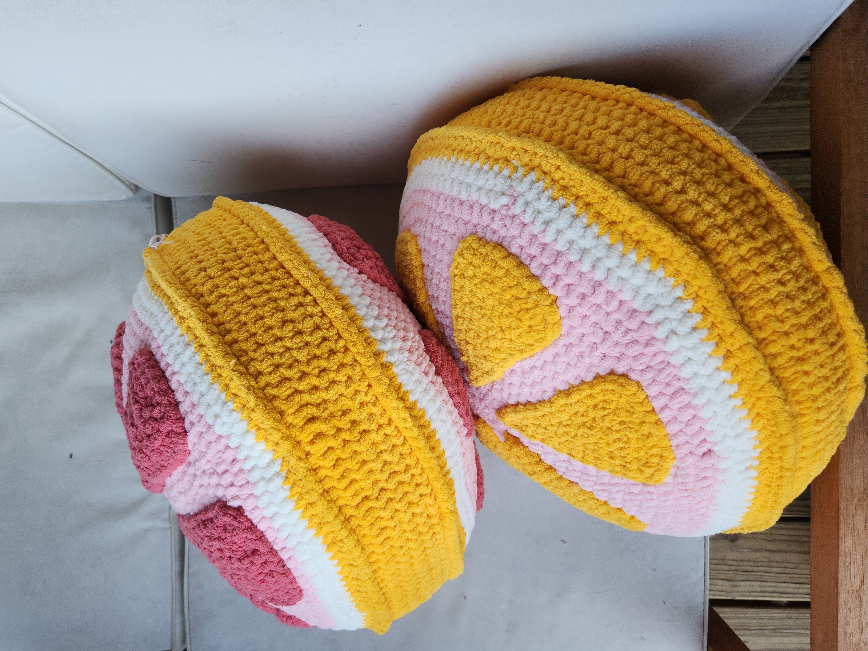 Pink Lemon Slice Pillow