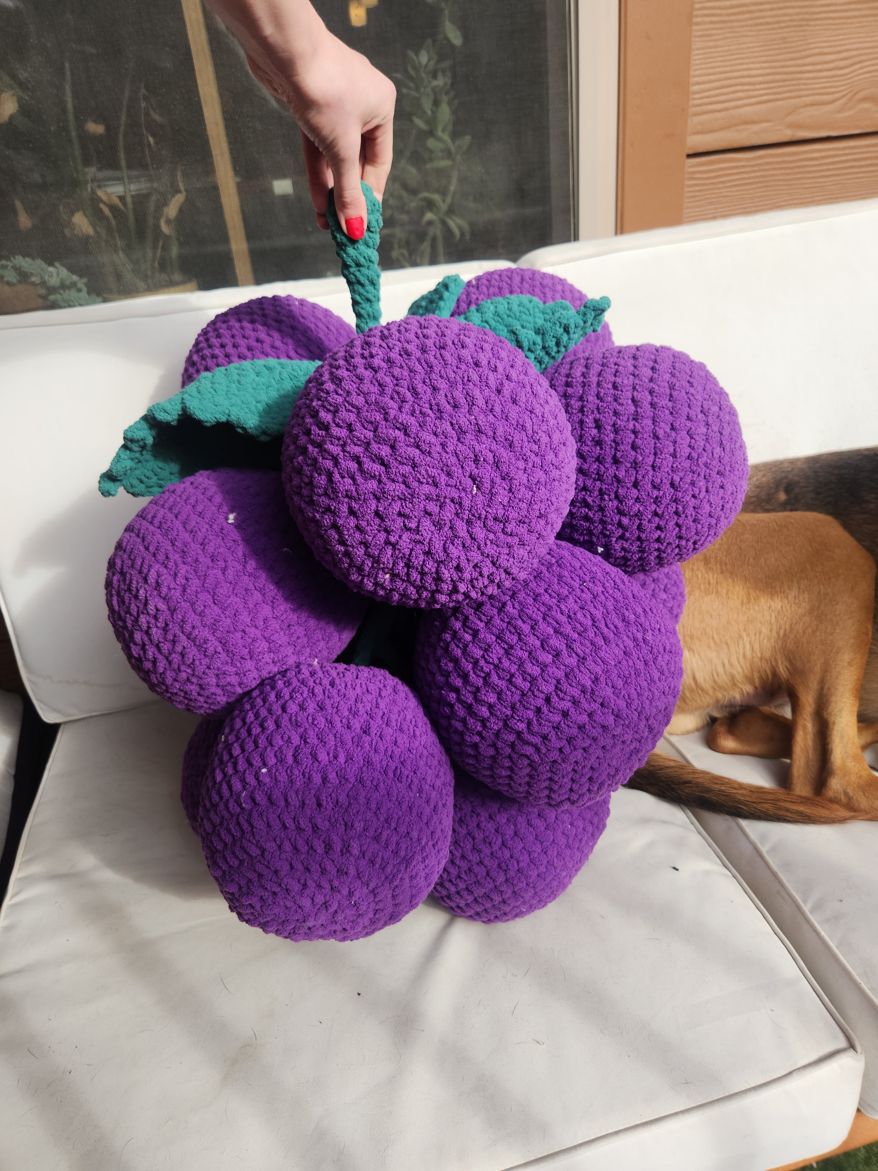 Jumbo Bunch of Grapes Pillow