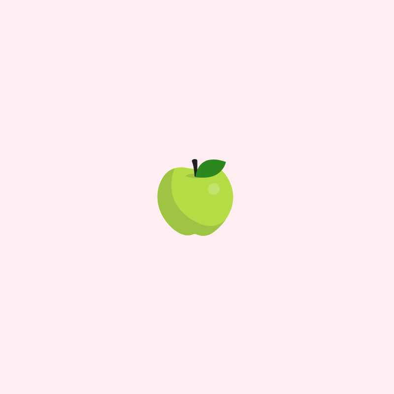 Green Apple Slice Pillow