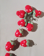 Berry Sweet Strawberry Keychain