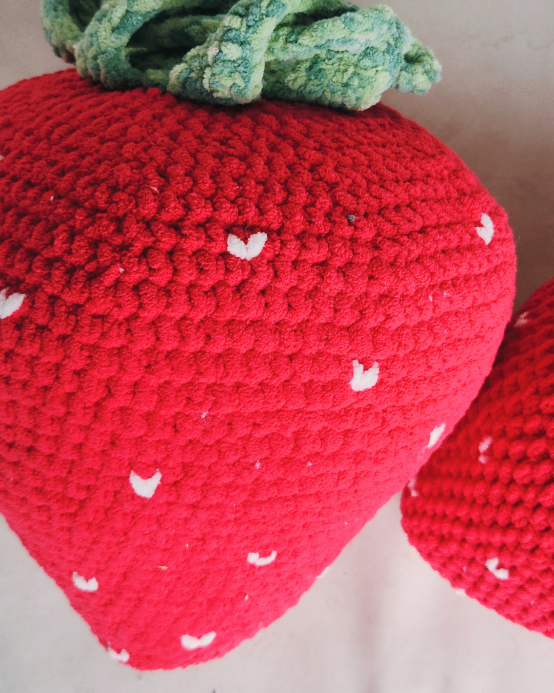 Berry Sweet Strawberry Pillow