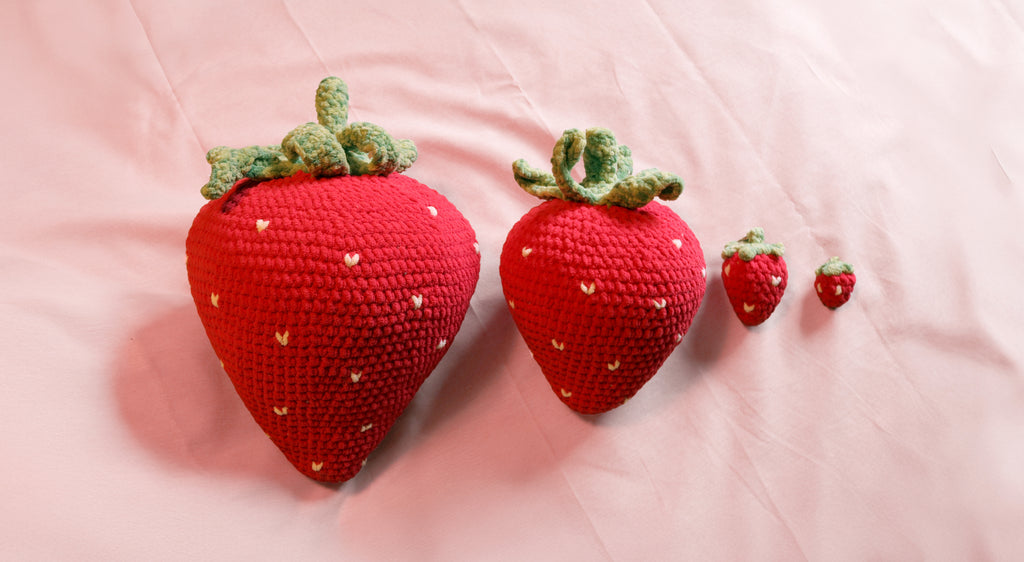 Berry Sweet Strawberry Pillow
