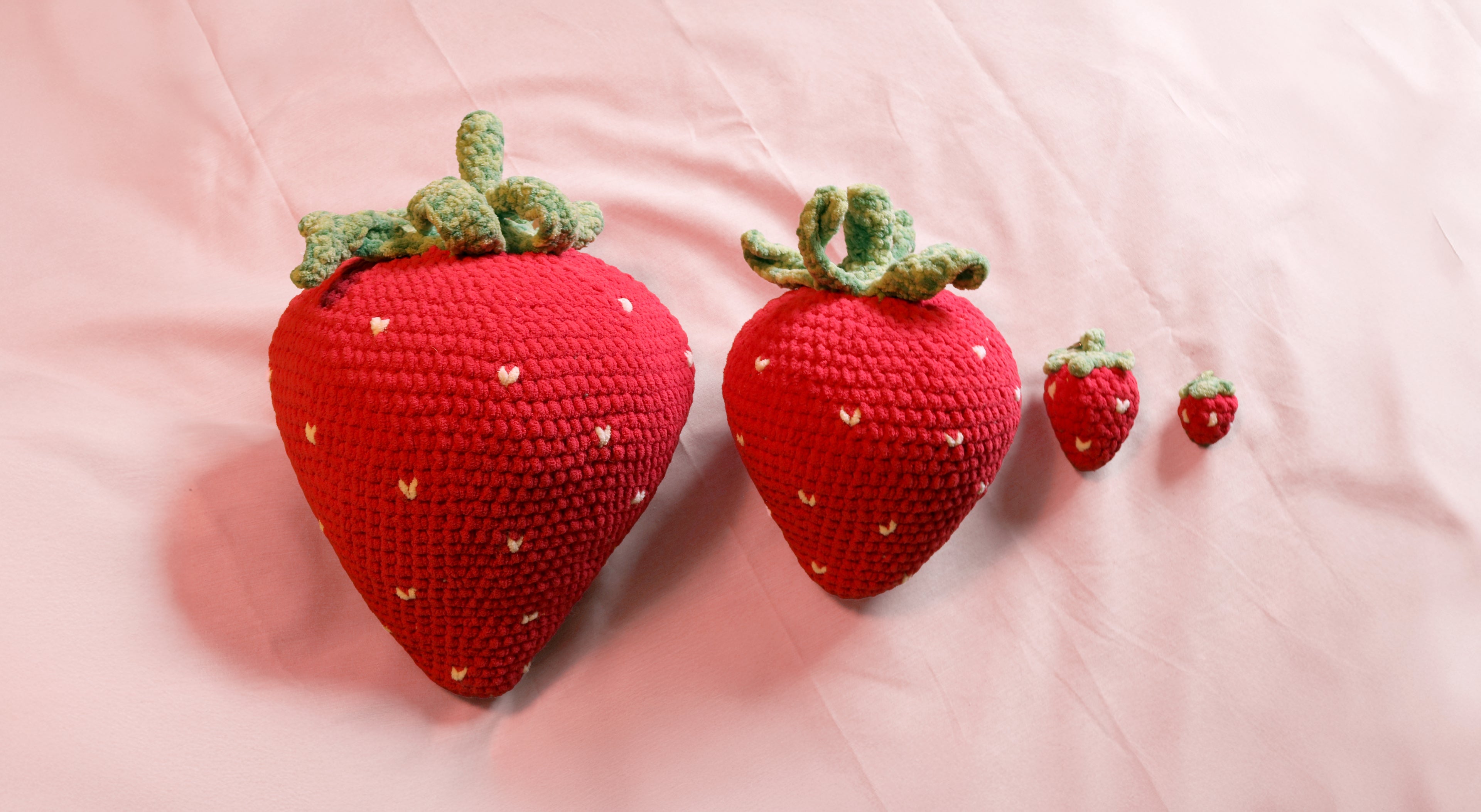 Berry Sweet Strawberry Pillow