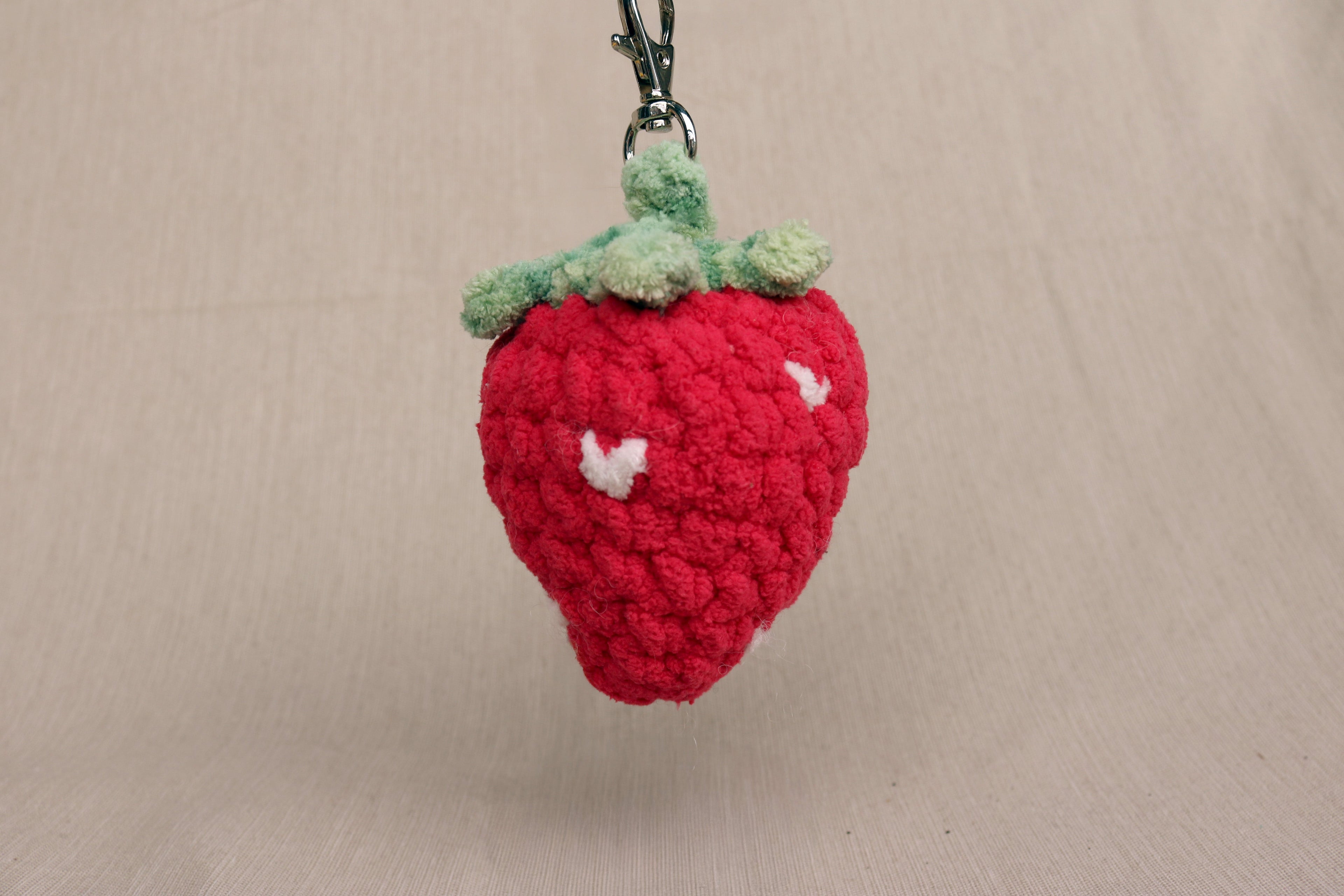Berry Sweet Strawberry Keychain