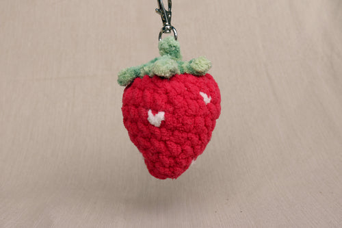 Berry Sweet Strawberry Keychain