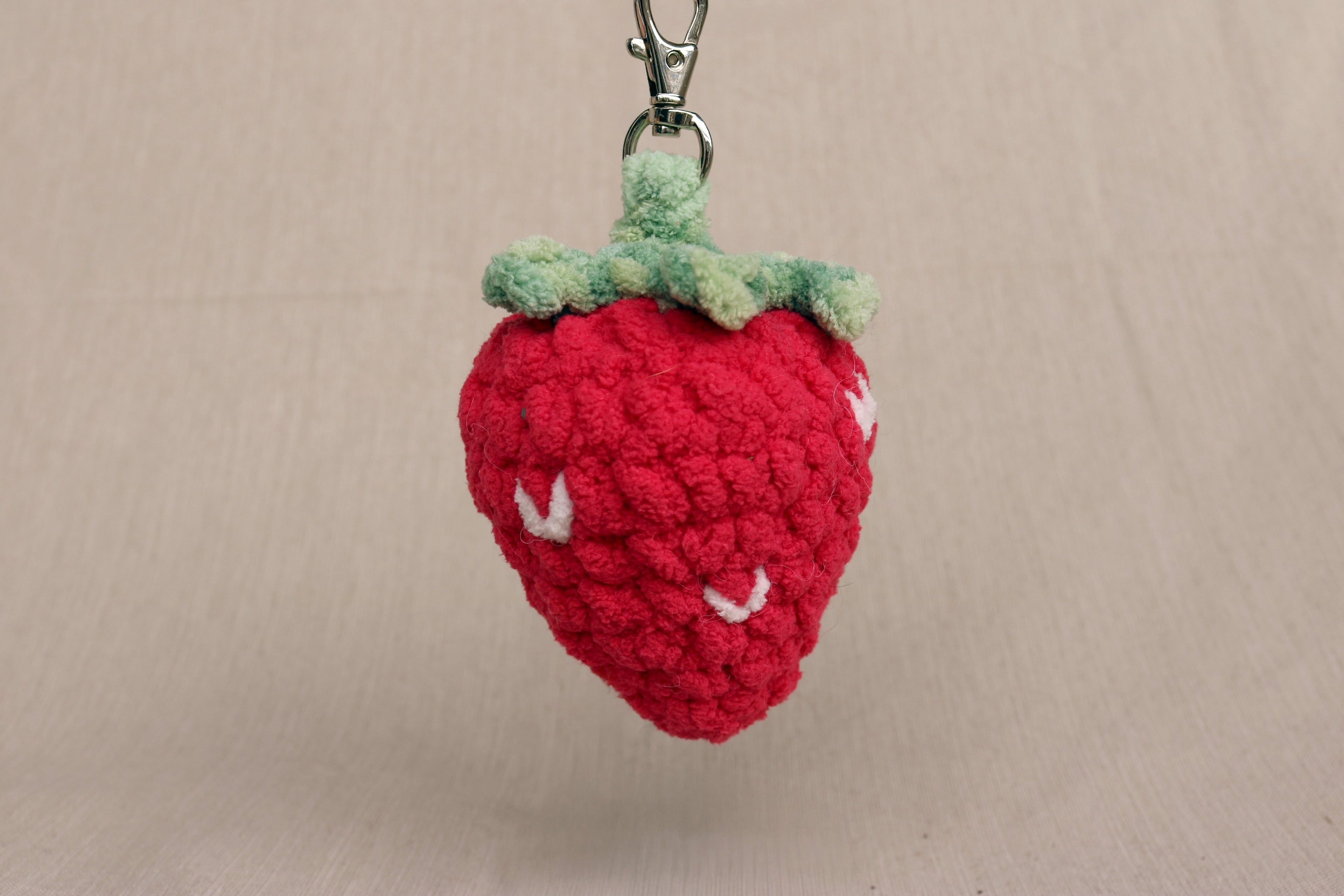 Berry Sweet Strawberry Keychain