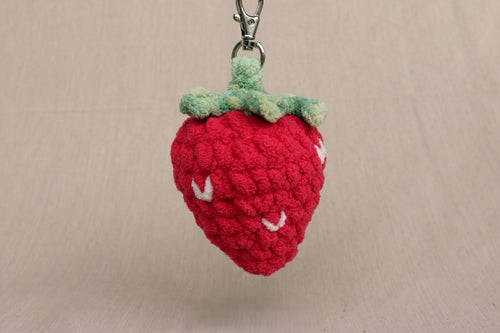 Berry Sweet Strawberry Keychain