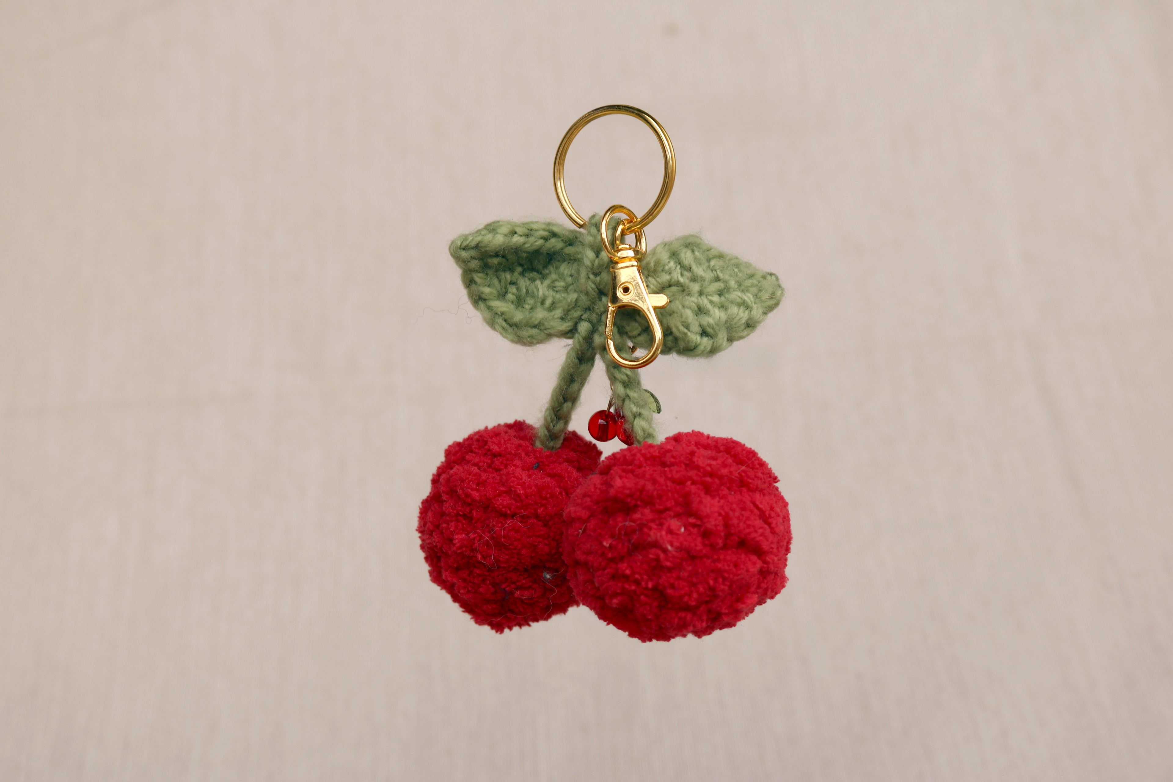 Cherry Charm Keychain
