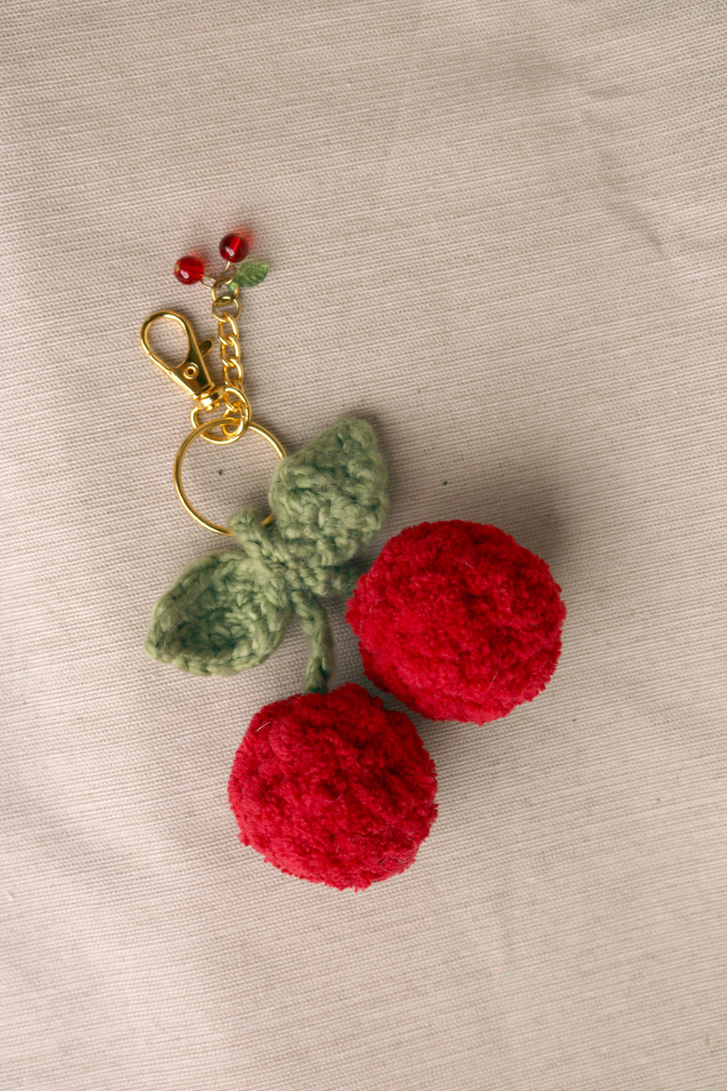 Cherry Charm Keychain
