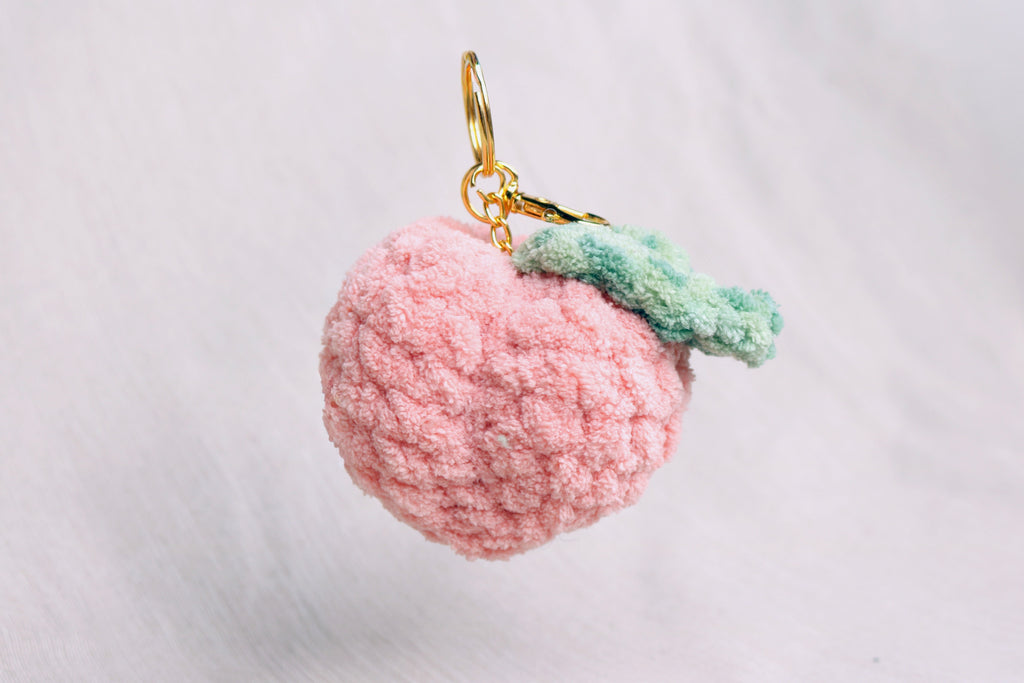 Peachy Plush Keychain