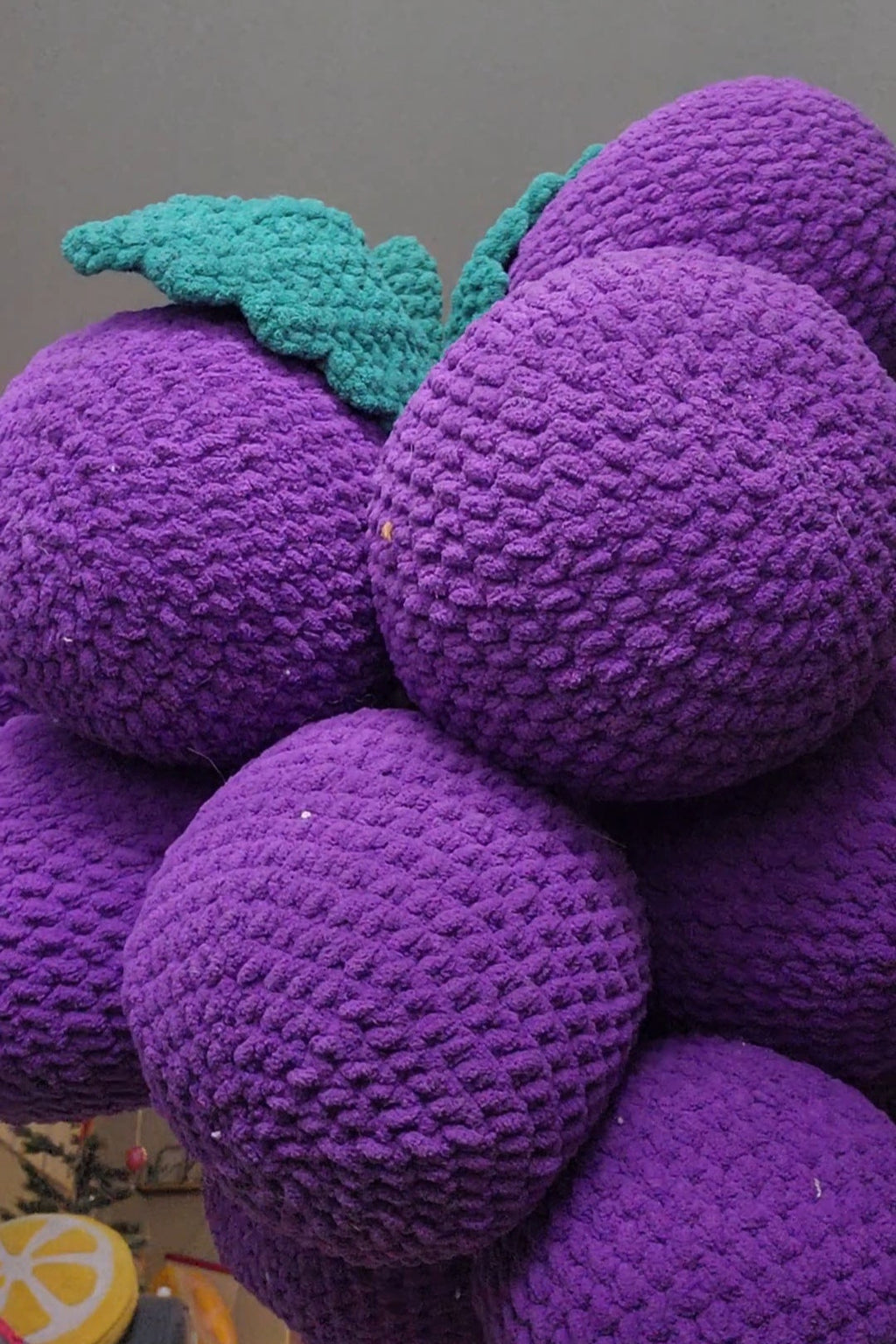 Jumbo Bunch of Grapes Pillow