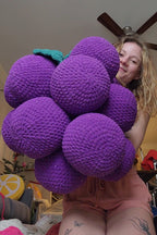 Jumbo Bunch of Grapes Pillow
