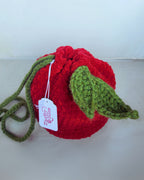 Red Delicious Drawstring Bag