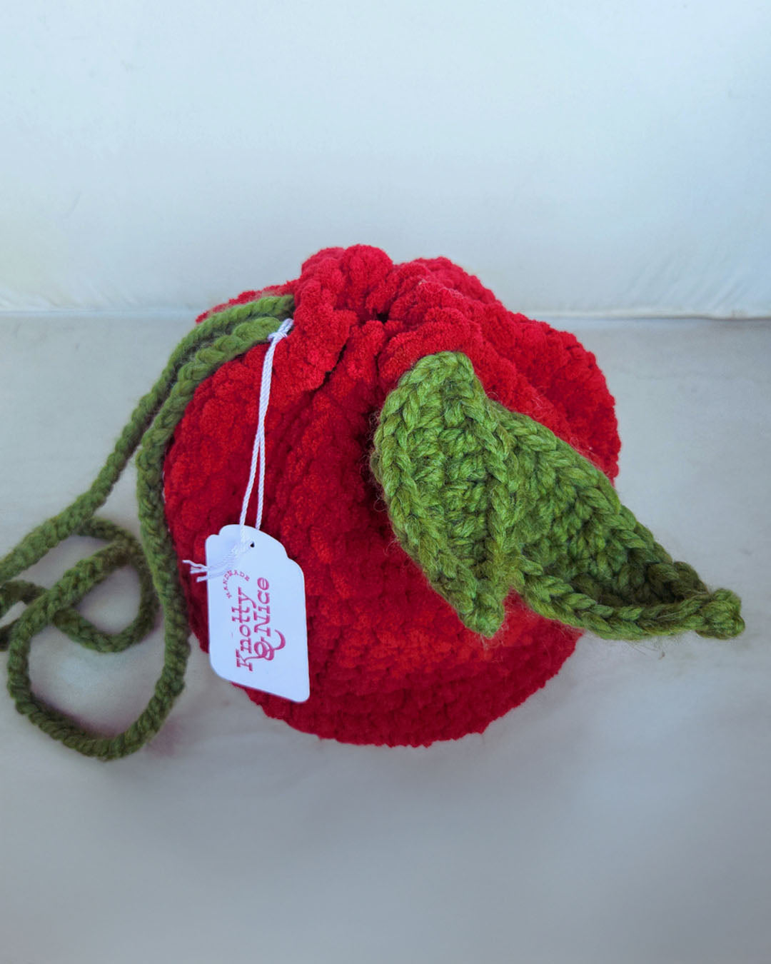Red Delicious Drawstring Bag