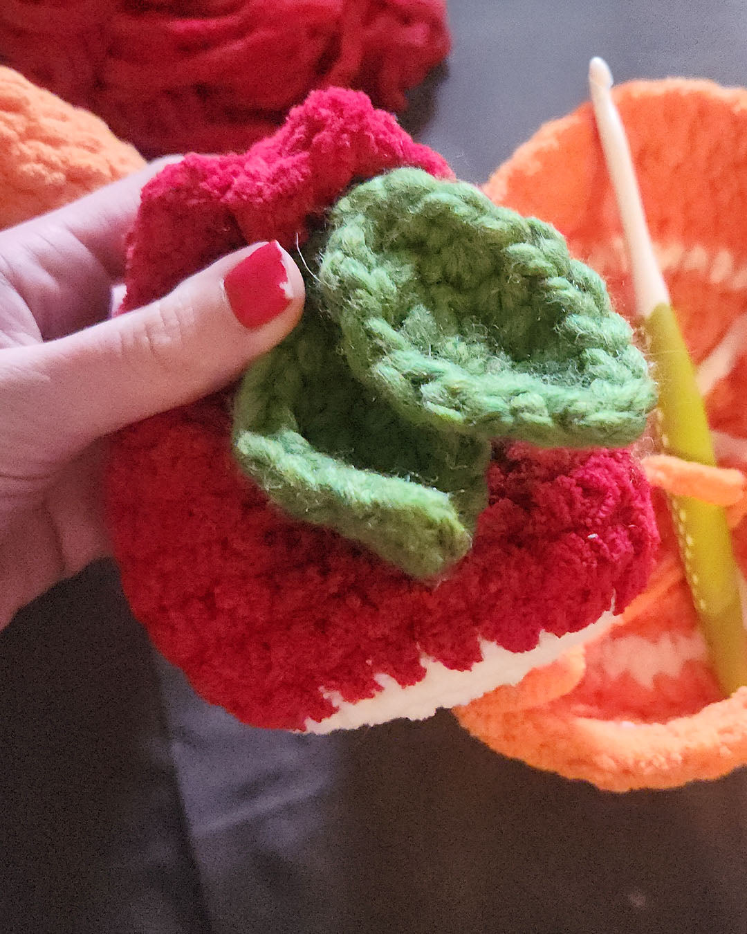 Red Delicious Drawstring Bag