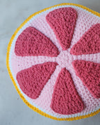 Grapefruit Slice Pillow