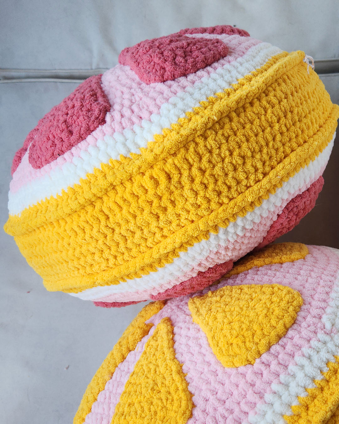 Grapefruit Slice Pillow