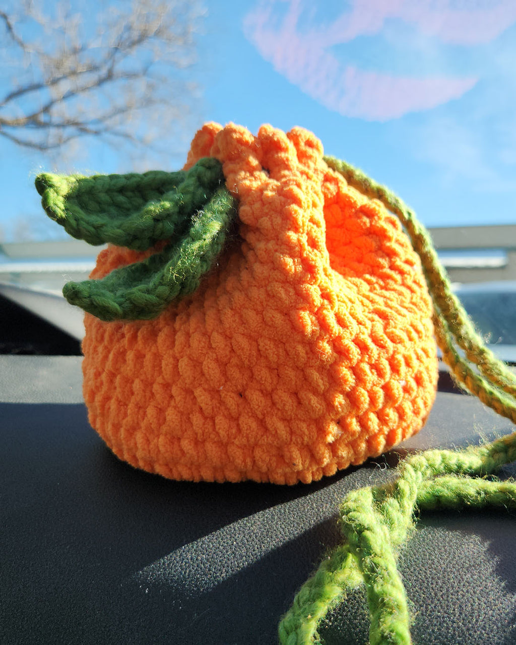 Tangerine Dream Drawstring Bag