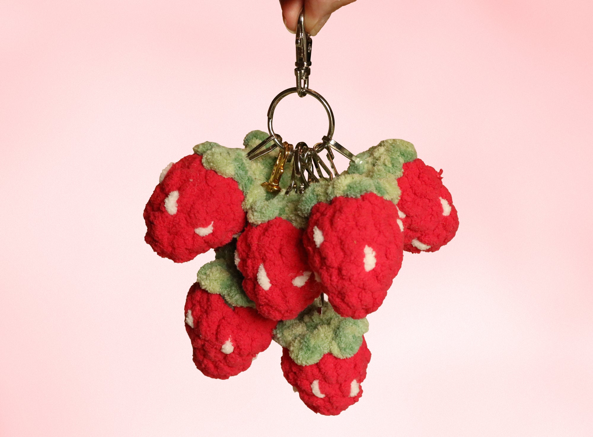 Berry Sweet Strawberry Keychain